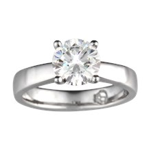 Modern Grace Engagement Ring - top view